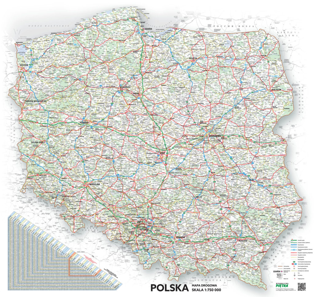 MAPA ŚCIENNA WOJEWÓDZTWA ŚLĄSKIEGO ADMINISTRACYJNO DROGOWA