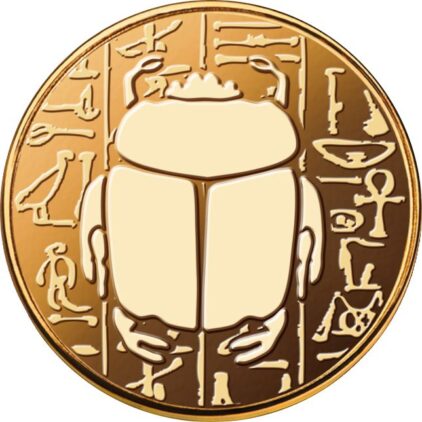 MONETA MOSIĘŻNA - EGIPT - KARNAK - SKARABEUSZ