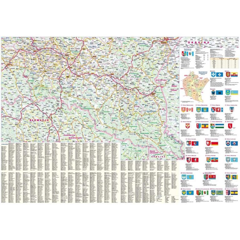 Mapa Sk Adana Wojew Dztwa Podkarpackiego